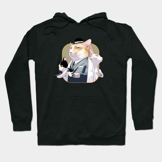 Cat Mafia Gang Hoodie by Toss4Pon